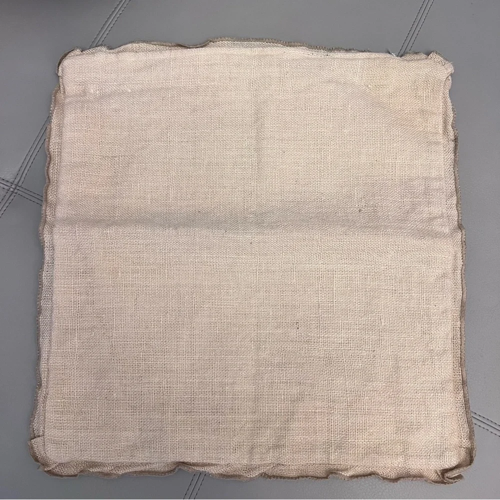 C13 Ethan‎ Allen 2 Pillow Wool Covers Cream Brown